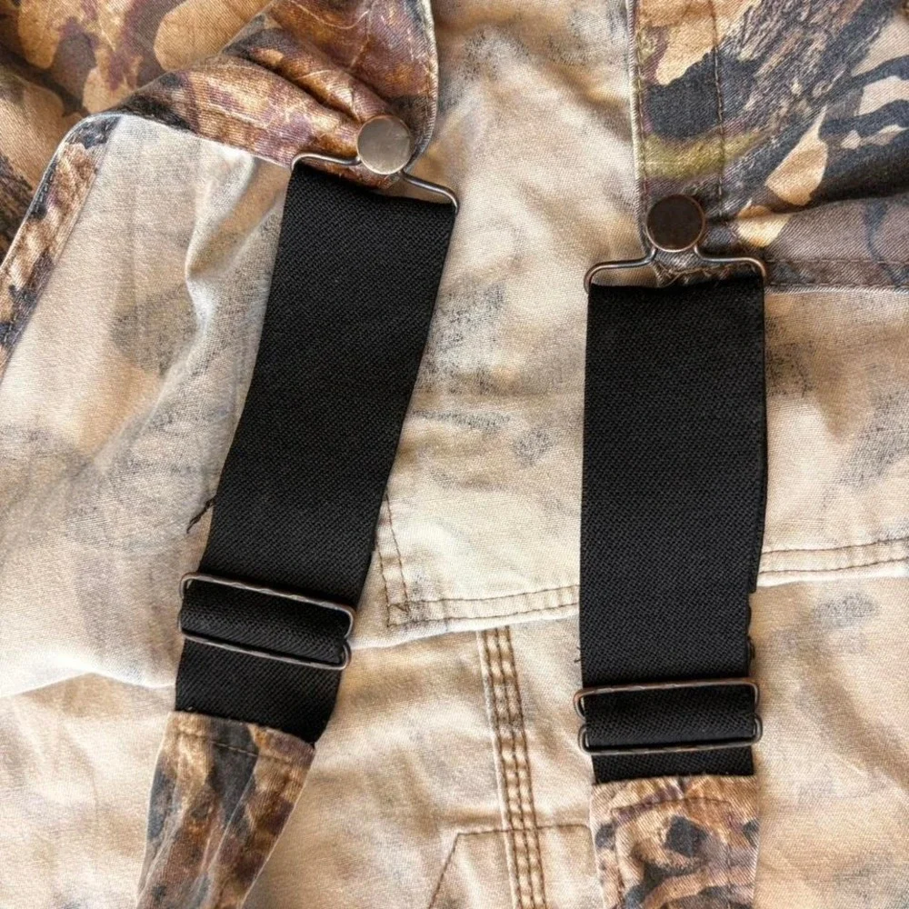 Vintage Jerzees Outdoors Camo Bib Overalls – Size 46 - Picture 3 of 6